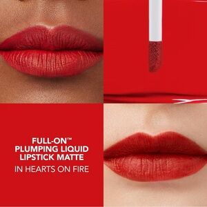 Buxom Heart’s On Fire Full-On Plumping Liquid Lipstick Matte- longwear formula